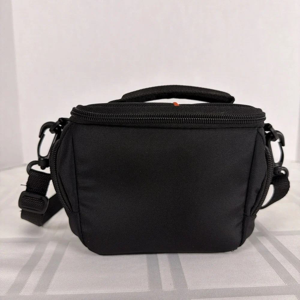 Case Logic Padded Camera Bag with Shoulder Strap. Black/Orange